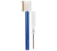 Pilipane Penna per tintura per bordi in pelle Resistenza ad alta densità Bella pratica Resistenza alla corrosione Penna a olio fai-da-te con una testa per lavorazione della pelle e bordi (Blu)