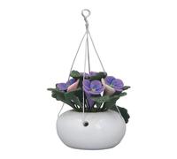 Pilipane Piante da Bambola in Miniatura Argilla realistica appesa phalaenopsis Decorazione del Modello di Fiori in Vaso per Una casa per Bambole a 112 Scale