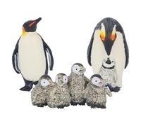 Pilipane Pinguini Modello animale Simulazione altamente realistica Fauna selvatica Re Pinguino Figurine di madre e figlio Giocattoli per bambini Educazione precoce Decorazioni per la casa