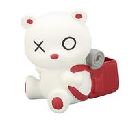 Pilipane Porta della penna per orso carino Cartoon in stile Cartola dipinto a mano Porta a matita in resina per la scuola di casa Organizzatore multiplo Distanzero Organizzatore brillante