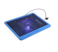 Pilipane Porta di raffreddamento al cuscinetto per laptop Cooler con ventola grande super tranquilla design ergonomico USB hub per 14 pollici o sotto notebook nero blu nero (Blu)