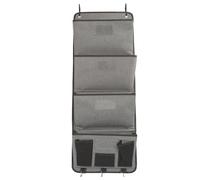 Pilipane Portadocumenti appendere alla parete, sopra la porta, borsa portaoggetti di grande capacità, con slot per etichette e ganci extra, per casa, ufficio, scuola, uso in classe,