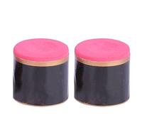 Pilipane Punte professionali professionali per biliardo, accessorio per gesso, per piscina snooker, rivestimento liscio, senza cavo, senza calze, carbonato di calcio, 2,4 cm, 2 pezzi (rosso)