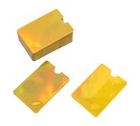 Pilipane RFID Blocco Sleeves Premium Alluminio Foil Protector Anti Demagnetizzazione Anti Secure Stoccaggio Secure per Carte di Credito Carte Banca Carte d'identità 100pcs 92x62mm, oro, #211, Casual