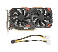 Pilipane Scheda grafica da gioco 256 bit 8 GB GDDR5,Scheda grafica RX 580, con due ventole di raffreddamento, 16 schede grafiche PCI Express 3.0 DP, HDML, DVI Plug and Play
