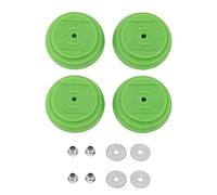 Pilipane Set di coperture in plastica rasaerba 4 pc Tappi di Sostituzione durevoli per Accessori per falciatrice per Prato Protezione da Strumento Elettrico da Giardino Base Verde con