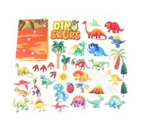 Pilipane Set di storie di dinosauri in feltro 37 pezzi in feltro Classificazione dei dinosauri in età prescolare Narrazione Kit di gioco per l'apprendimento precoce appendere alla parete