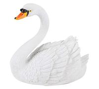 Pilipane Swan Decoy Pond Bird Deterrent, Swan Figurine Pond Decor, Oche Esche Caccia Esche Galleggianti Decorazione Stagno da Giardino per Campi O Galleggiante sulla Piscina d'Acqua