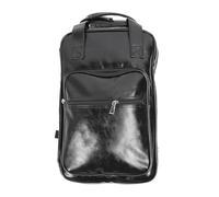 Pilipane Tamburi con tamburi tamburi sacca tamburia porta tamburo custodia ispessita in pelle multifunzionale in pelle di grande capacità lo spino per batteristi percussionisti (Nero)