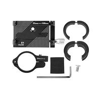 Pilipane Universal Alluminio Bike Bike Porta del supporto per supporto Funnone di supporto per il manubrio in moto in moto in bicicletta da strada 2 31,8 mm (Nero)