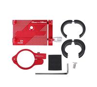 Pilipane Universal Alluminio Bike Bike Porta del supporto per supporto Funnone di supporto per il manubrio in moto in moto in bicicletta da strada 2 31,8 mm (Rosso)