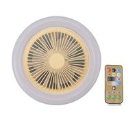Pilipane Ventola a soffitto a LED con telecomando leggero 3 velocità 3 a livello di colore da 10,2 pollici ventilatori a soffitto chiuso per soggiorno per pc materiale