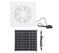 Pilipane Ventola Alimentato a Base di Pannello Solare da 15 W Ventola di Scarico ad Alta efficienza con 6 Lame per pollai di Serre delle Case per Animali (8 Pollici)