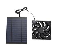 Pilipane Ventola di Scarico 6W 12V Risparmio energetico con Ventola di Ventilazione Solare con Pannello Solare in silicio policristallino per pollai di Serre delle Case per Animali