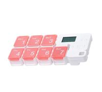Pill Box - Weekly Pill Organizer | Battery Operated Smart Reminder Storage | 7 Day Pills Organizer Case | For Home School Outdoor Travel Camping Vacation Road Trip Men Women Kids Elderly