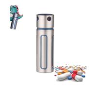 Pill dispenser Portachiavi portapillole impermeabile, portachiavi piccola pillola in titanio, for borsa o tasca Ki di emergenza esterna