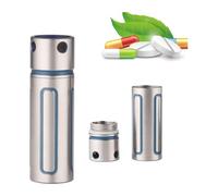 Pill dispenser Portachiavi portapillole in titanio, custodie portapillole portatili da viaggio impermeabili, deposito for medicinali d'emergenza EDC all'aperto (Size : Style 6)