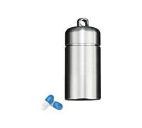 Pill dispenser Portapillole impermeabile, contenitore for pillole portachiavi in titanio, organizer compatto for pillole for viaggi in borsa Pronto soccorso quotidiano for campeggio all'aperto (Siz