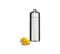 Pill dispenser Portapillole impermeabile, contenitore for pillole portachiavi in titanio, organizer compatto for pillole for viaggi in borsa Pronto soccorso quotidiano for campeggio all'aperto (Siz