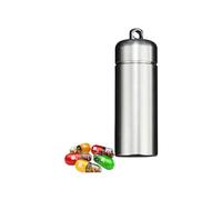 Pill dispenser Portapillole impermeabile, contenitore for pillole portachiavi in titanio, organizer compatto for pillole for viaggi in borsa Pronto soccorso quotidiano for campeggio all'aperto (Siz