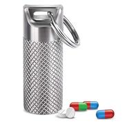 Pill dispenser Portapillole in puro titanio, contenitore impermeabile for medicinali, for i viaggi quotidiani di pronto soccorso di emergenza in campeggio all'aperto (Size : S)