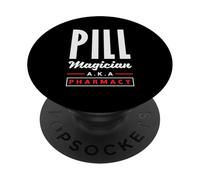 Pill Magician Farmacista Tecnico di farmacia PopSockets PopGrip Adesivo