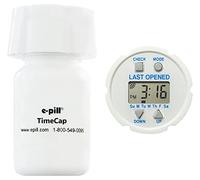 Pill Timer. Easy to Set. Automatically records LAST OPENED Day and Time indicator. Up to 24 Auto-Repeating Daily Alarms. Popular e-pill TimeCap fits on Pill Bottle (included). Proven in Clinical Study to Reduce Medication Non-Adherence. Great gift for ..