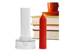 Pillar Candle Mold | PC, Clear, 10/15/20cm Heights | Widened Base For Stable Standing | Perfect For, Prayer, Bell & Church Table Candles