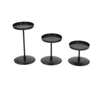 Pillar Candle Sticks Set Three Sizes Two Sided Tray Included As Shown