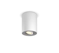 Pillar Single Spot Bianco Incl. Oscuratore