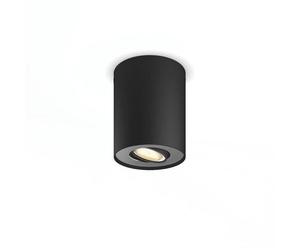 Pillar Single Spot Nero Incl. Oscuratore