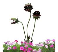 Pillari decorativi in metallo, ferro carnivoroso Stakes, affidabile con profondità - Feature, rust-Proof Frame, High-Detail Garden Art with Design, Yard Assets for Flower Bed Balcony