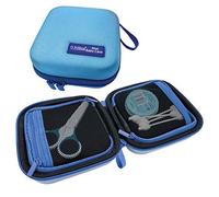 PILLBASE Baby Case - Set di cura vuoto, per farmacia, per cosmetici, in viaggio, per famiglie, beauty case, borsa da toilette, Blu, 12,3 x 12,3 x 6,7 cm, Custodia rigida