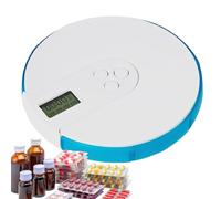 Pillbox Mit Alarm, Automatischer Pillenspender, Pille Erinnerung Elektronischer Pillenspender, Bis Zu 4 Allarme/Tag, 7 -Tage -Tablet -Organisator Mit Großem Digital -Display Für Home Office