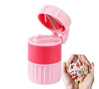 Pillbreaker And Cutter - Pillschneider | Differenze di compresse con vano portaoggetti, pillole 4 in 1 multifunzionali, mulini a polvere e tazze da bere, ideale per condividere, macinare ed è