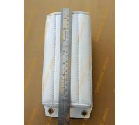 Pillion Pillion P-Pad Tuck And Roll White Leather Vert RIB Chopper Harley Bobber