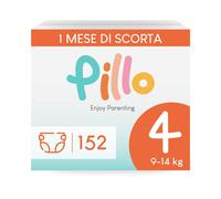 Pillo Pannolini Taglia 4 Scorta da 152 4 Confezioni da 38 Maxi (9-14 kg) Prima