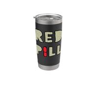 Pillola rossa Bicchiere termico in acciaio inox doppia parete