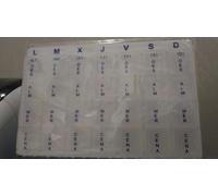 Pillole 7 Scomparti 4 Dosaggi Scatola Di Pillole In ITALIANO Per La Settimana