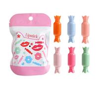 Pillole Di Rossetto Per Il Trucco - 3,1 POLLICI Set Di Mini Vellutati A Sei Colori, Kit Di Macchie Di Lucidalabbra Ad Alta Pigmentazione 6X | Set Di Tinte Per Labbra Opache Facili Da Trasport