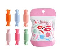 Pillole per rossetto per trucco, set di rossetti opachi | 6x kit colorazione per labbra in velluto - Donne graziose borsetta per le labbra per donne, ragazze, fidanzate e sorelle