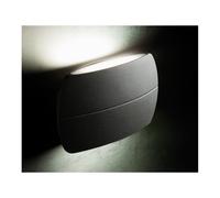 PILLOW APPLIQUE IN ALLUMINIO DUE COLORI A LED INTEGRATO SOSTITUIBILE 10W IP54