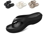 Pillow Arch Support - Infradito da donna, unisex, comode, Nero , 38/39 EU