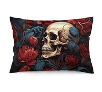 Pillow Cover Poster con Immagine del Teschio Morbido Federa Moderna Copricuscino per Letto Bedroom Home L