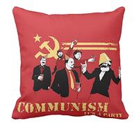 Pillow Cuscino Personalizzato 40X40 Comunismo Partito Comunista Simbolo Pugno Chiuso PROLETARIATO Hand UP Marx Lenin Stalin MAO URSS CCCP Cina Russia Revolution 2 Idea Regalo