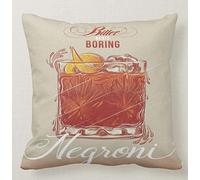 Pillow Cuscino Personalizzato 40X40 Meme Tributo Cocktail APERITIVO Spritz Campari Negroni Bar Pub Artwork 1 Idea Regalo
