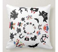 Pillow Cuscino Personalizzato 40X40 Meme Tributo Test di Rorschach PSICOLOGIA - Disegni Forme Arredamento 1 Idea Regalo