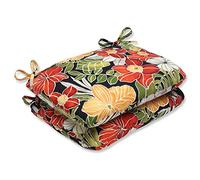 Pillow Perfect Clemens Noir - Cuscini angolari rotondi per esterni e interni, 47 x 39,4 cm, colore: nero, confezione da 2
