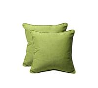 Pillow Perfect Cuscini da esterni e interni in lino Baja Lime, 47 x 47 cm, verde, 2 pezzi