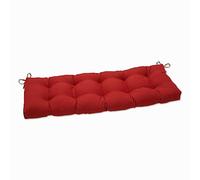 Pillow Perfect Cuscino per altalena per panca trapuntata da interni Splash Flame, 60 x 18 x 5, rosso
